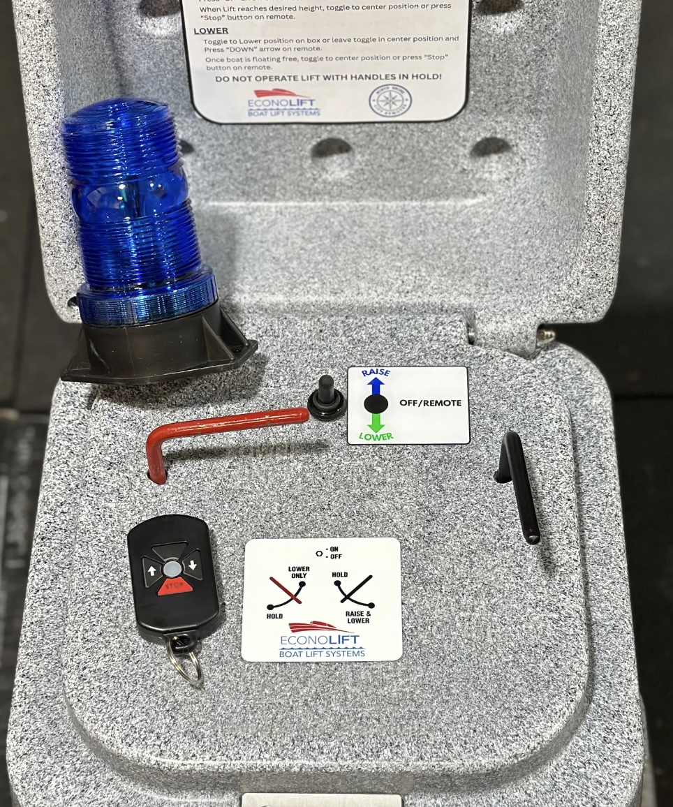 Boat lift remote control